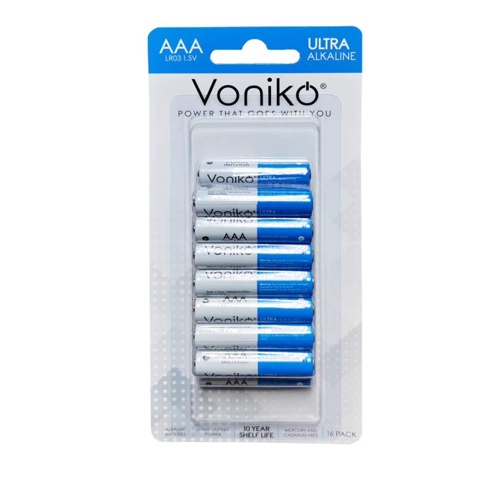 VONIKO Alkaline Battery AA - AAA (16 pcs)