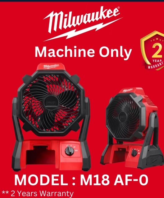 Milwaukee M18 AF Cordless Air Fan / Most Compact Air Fan / 3 Mode Speed Adjustable Air Fan