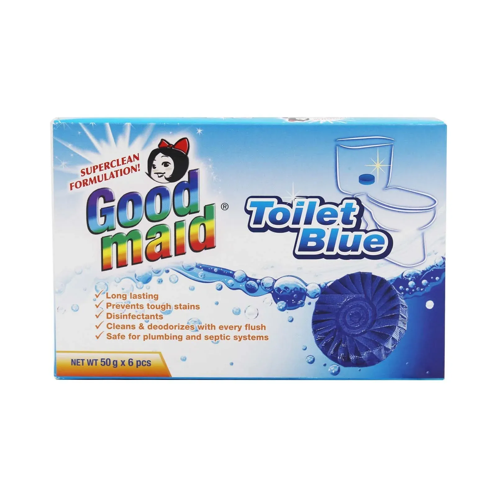 GOODMAID Toilet Blue 6pcs - Regular