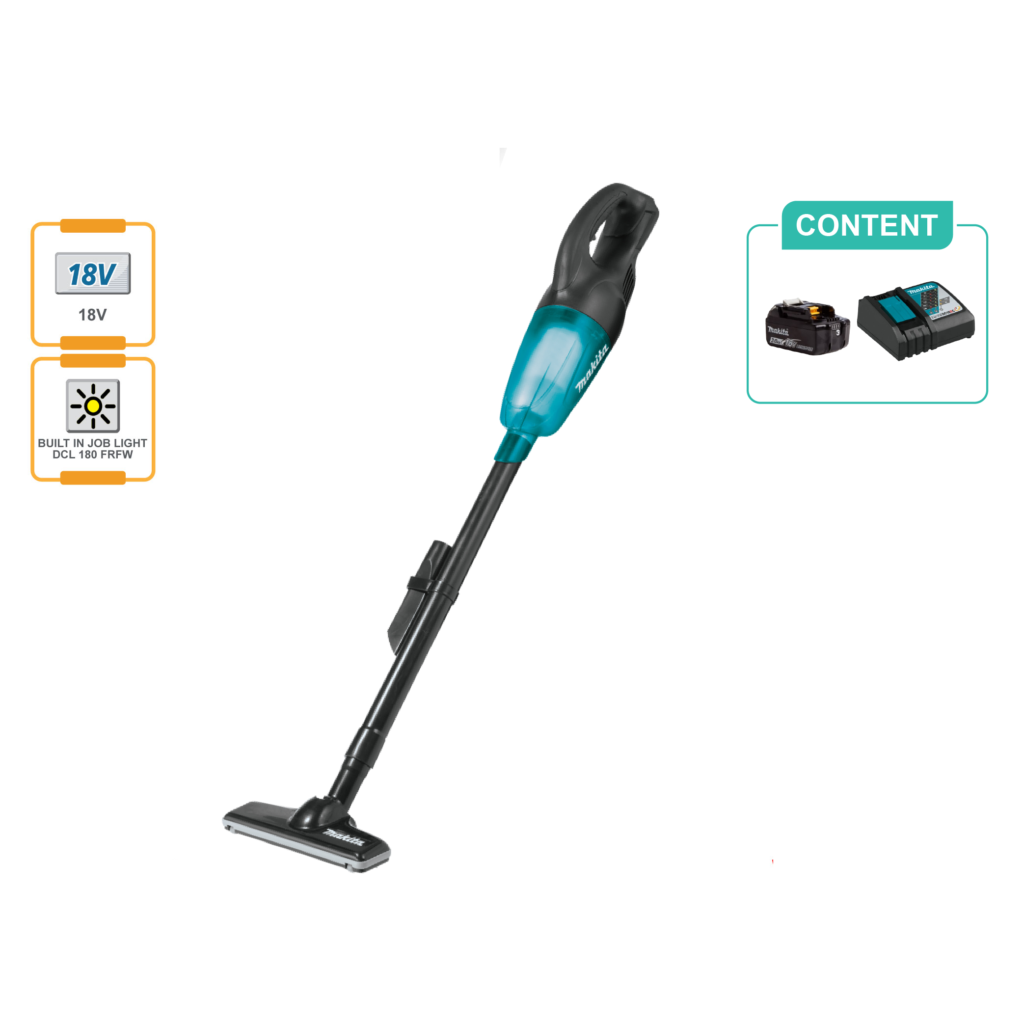 MAKITA DCL180RFB 18V Cordless Cleaner