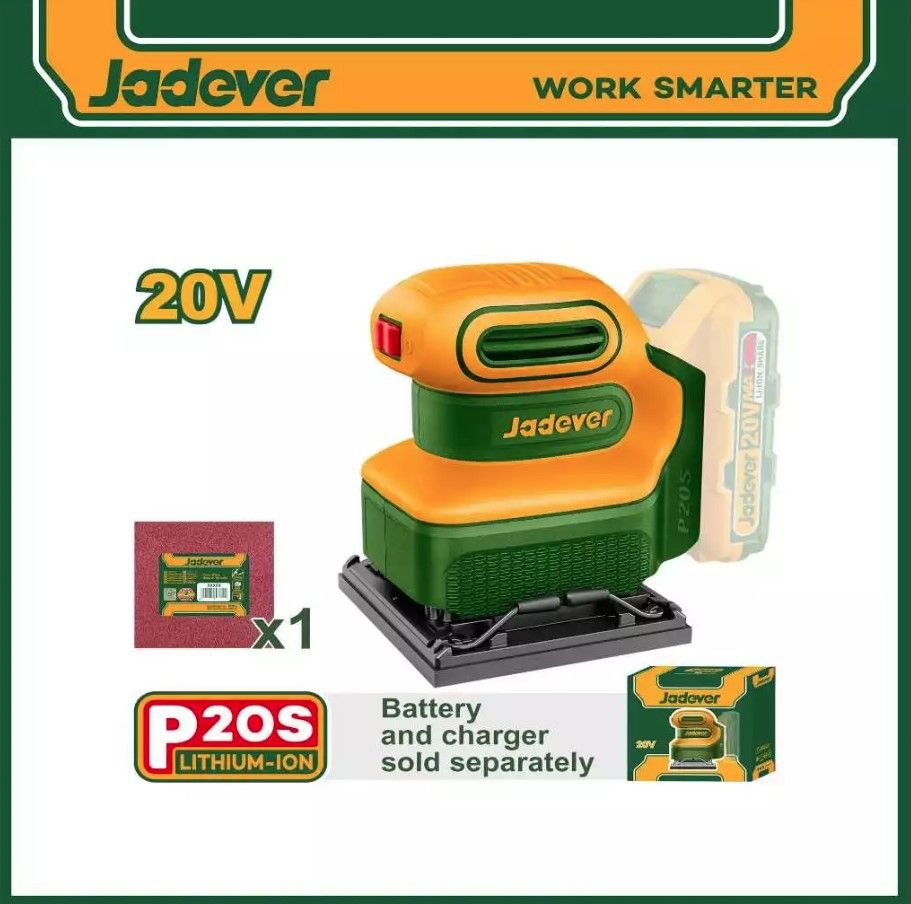JADEVER CORDLESS SHEET SANDER JDRAP5010