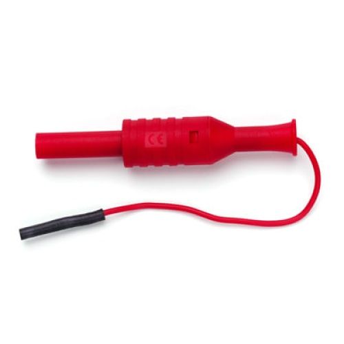 Fluke PATCH 72904-2 Clip Lead For Micro Smd Grabber - 0.8mm Female/2mm Female, (red)
