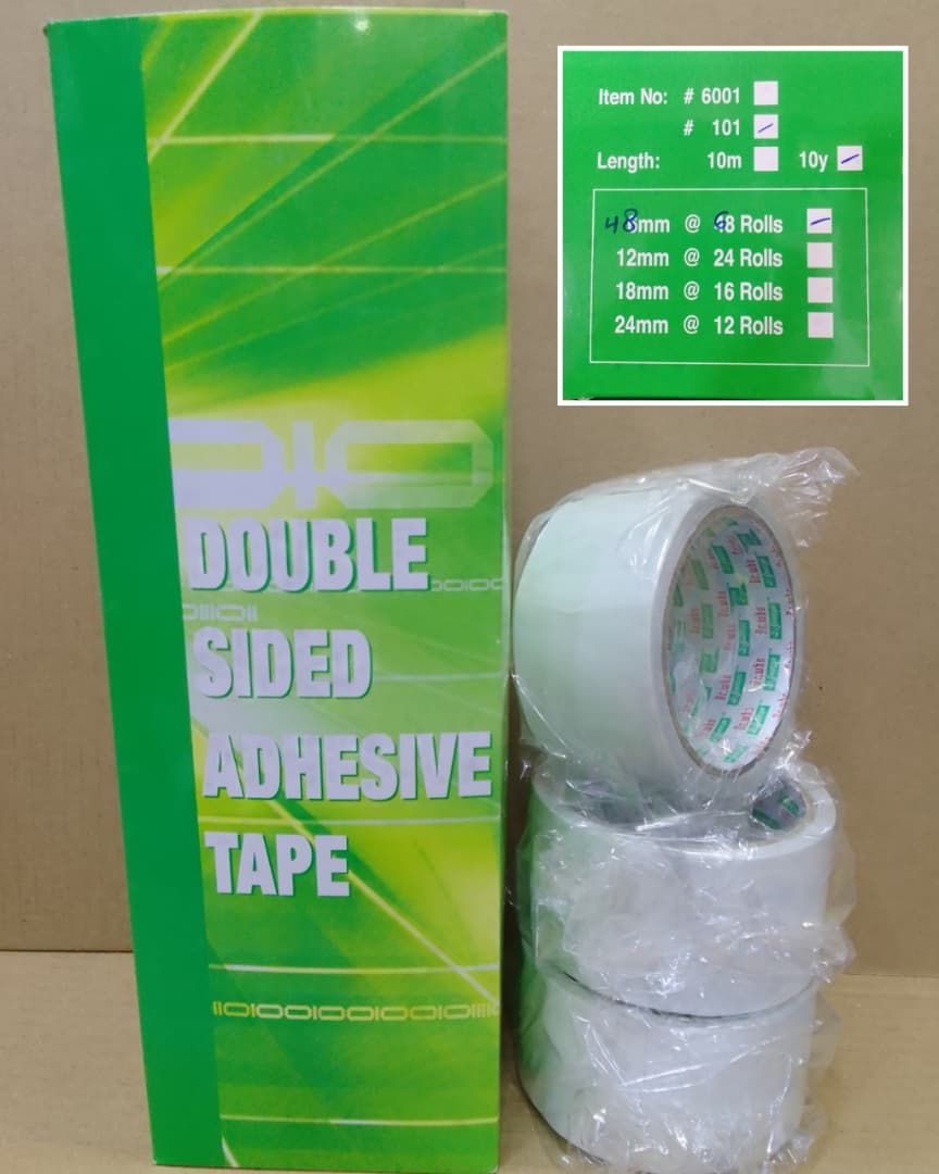 DR WHO #101 Double Sided Tissue Tape, 48mm x 10y