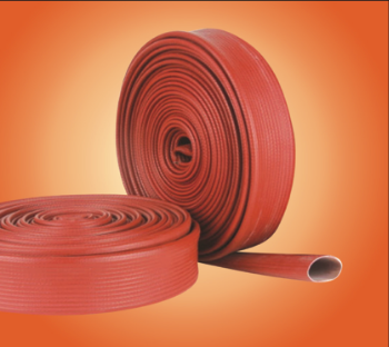 ARMTEX FIRE HOSE - RED (W/P 17 BAR) C/W BS 336 ALUMINIUM COUPLING