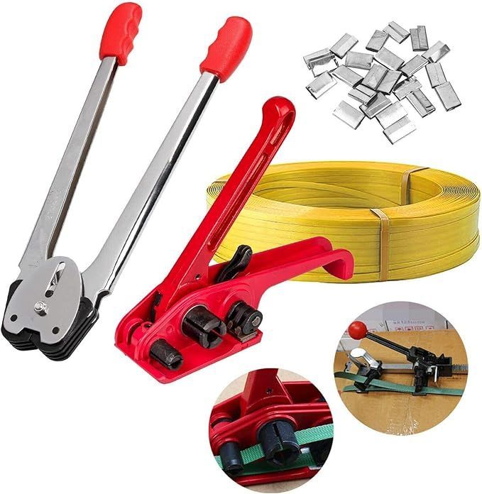 QP MANUAL STRAPPING SEALING PACKING TOOL SET STRAP TENSIONER & SEALER