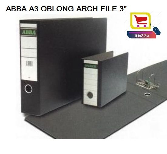 ABBA A3 Oblong Arch File 3" RTSB
