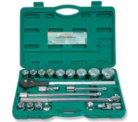 JONNESWAY 21PCS 3/4" DR. 6PT FLANK SOCKET SET (MM)