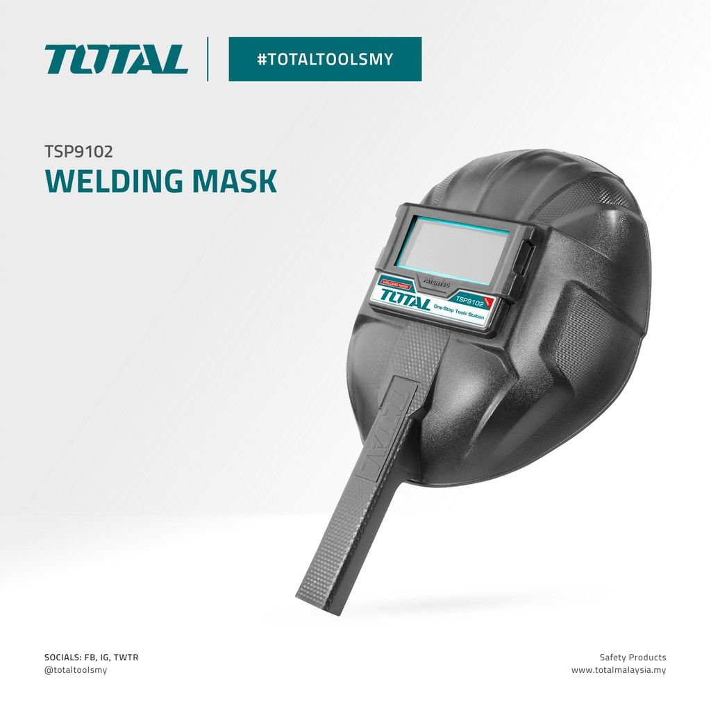 TOTAL WELDING MASK (VIEWING AREA 108MM X 50MM/MATERIAL POLYPROPYLENE) TSP9102
