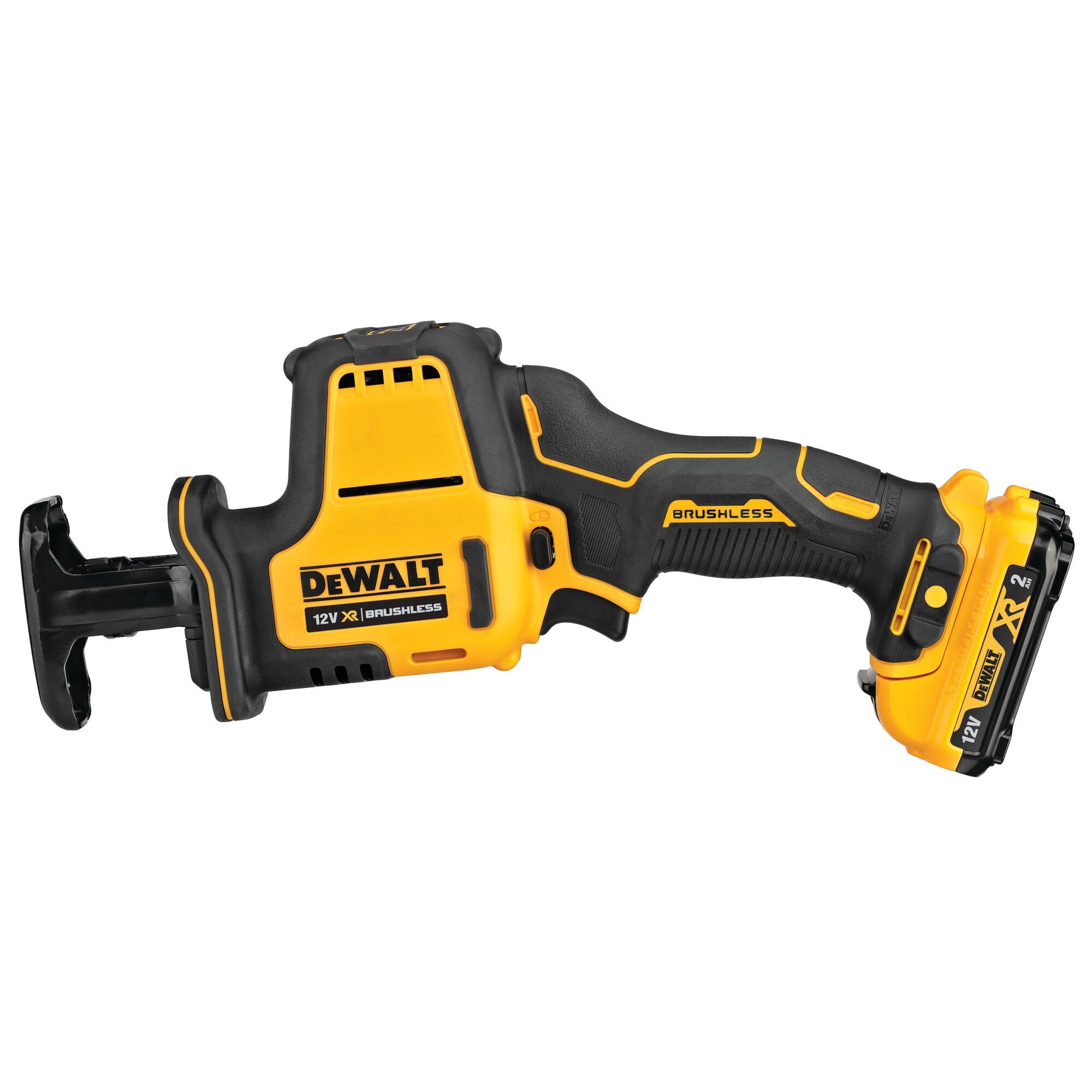 DEWALT DCS312D2-GB 12V XR Brushless Sub Compact Reciprocating Saw (2 x 2 Ah)