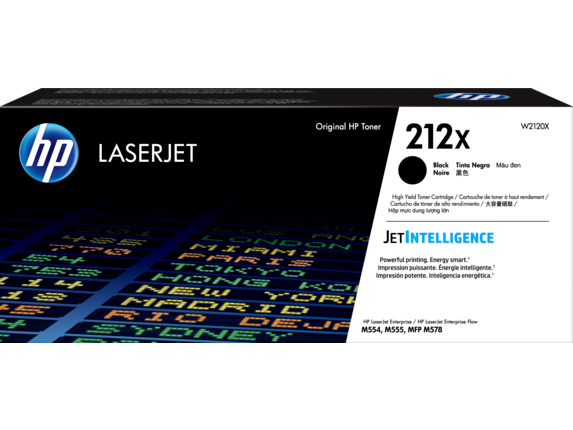 HP 212X High Yield Black Original LaserJet Toner Cartridge - 13,000 Page yield - W2120X