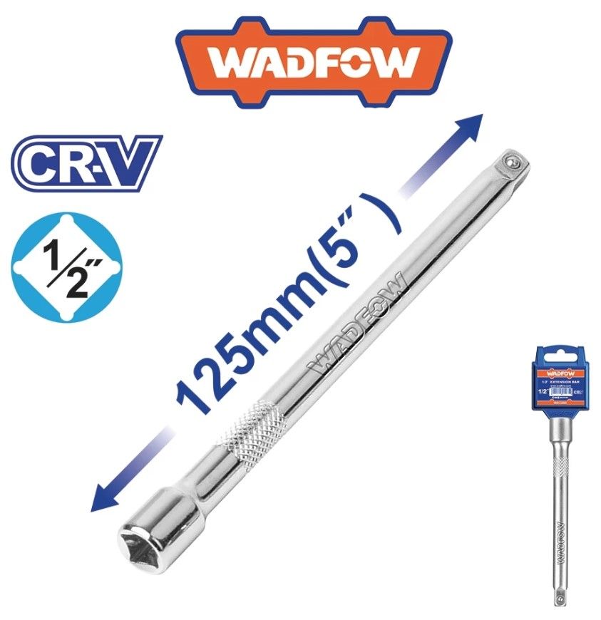 WADFOW 1/2" EXTENSION BAR 5"(125MM) WSC3205