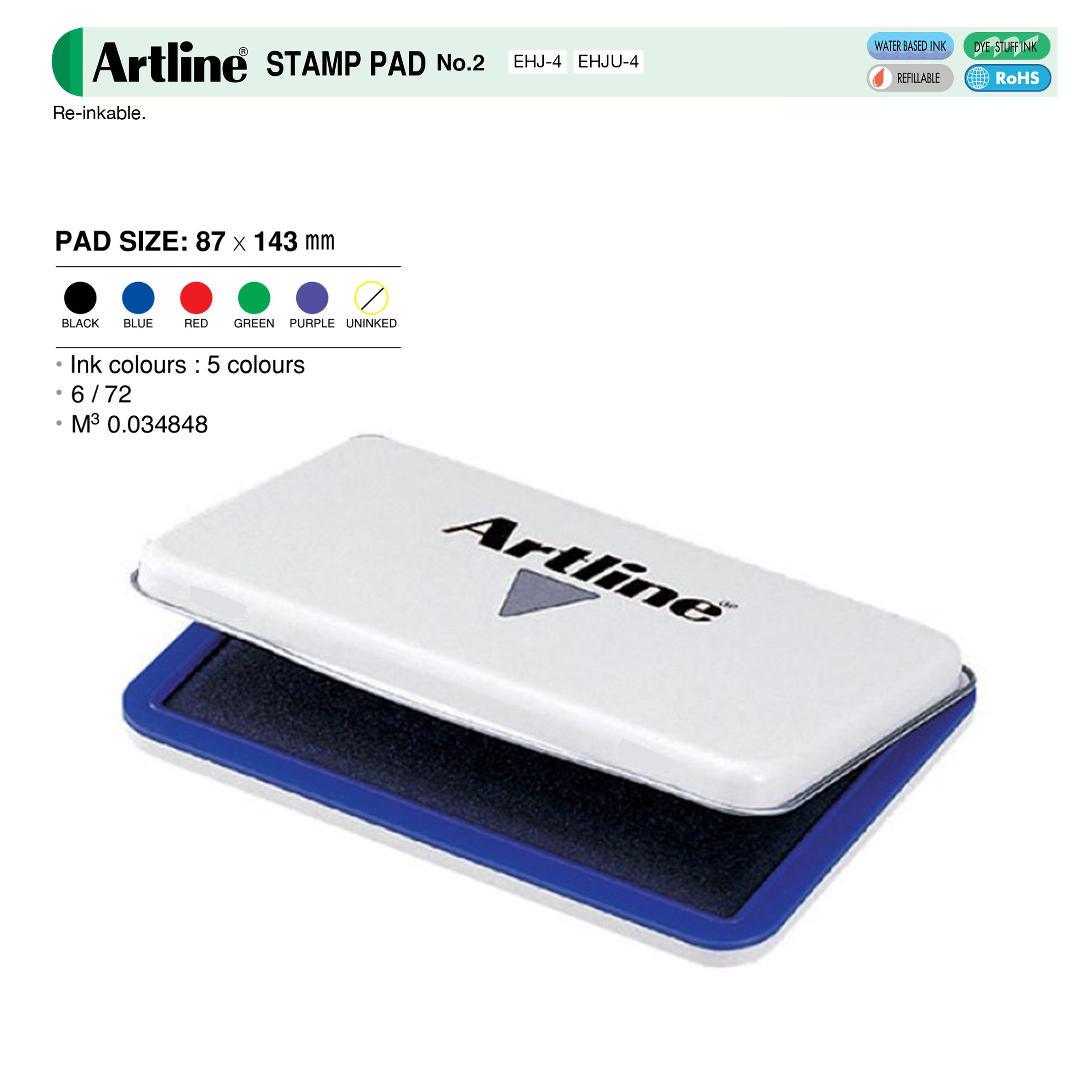 ARTLINE STAMP PAD NO.2