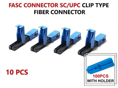 10PCS FIBER QUICK FASC CONNECTOR SC/UPC CLIP TYPE FIBER CONNECTOR FC201