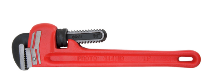 *Proto Heavy Duty Cast Iron Pipe Wrench 12" 812HD