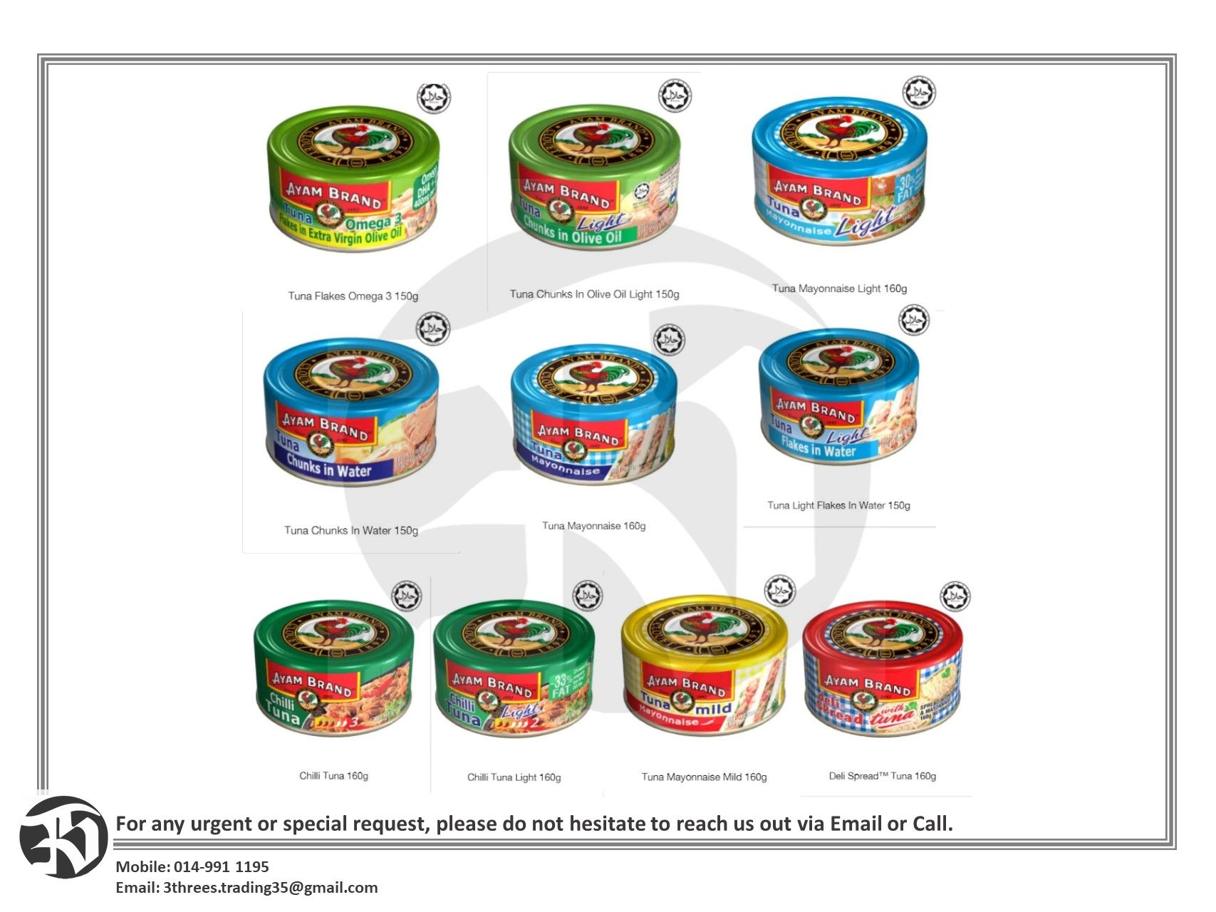 AYAM BRAND Tuna 150g / 160g