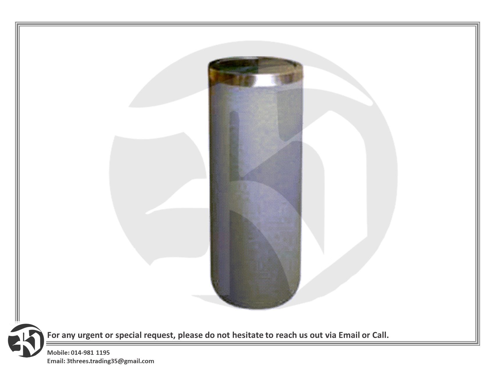 Yala Polyethylene Swing Top Wastebin 25L