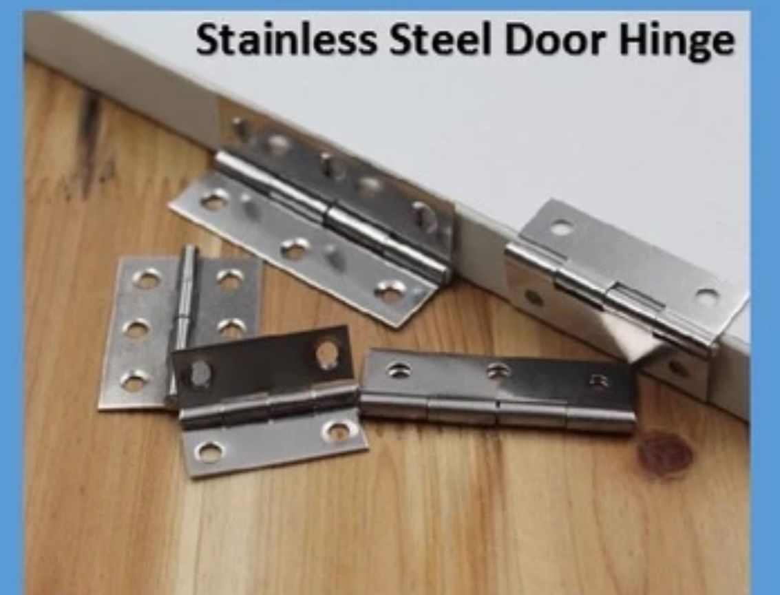 Stainless Steel With Bearing Hinge Wood Plastic Light Duty Door Hinge Ensel Pintu Kayu (2pcs /set)