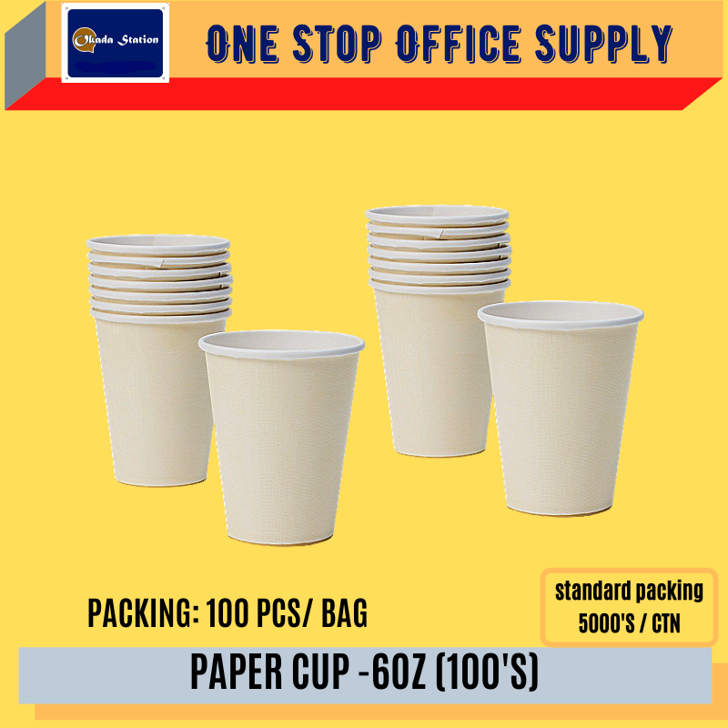 PAPER CUP / POLYSTRINE CUP - (100PCS) / Cup / Paper Cup / 60Z
