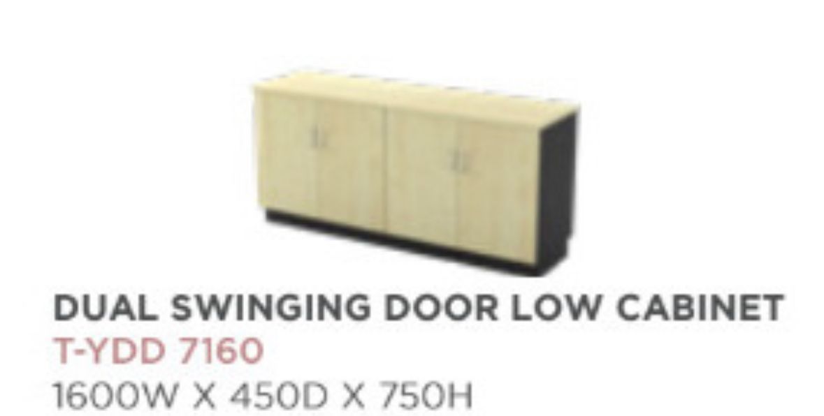 Dual Swinging Door Low Cabinet