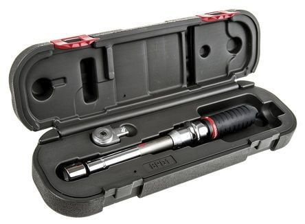 Facom 1/4 in Square Drive Window Clicker Torque Wrench Chrome Vanadium Steel, 5 ? 25Nm 9 x 12mm