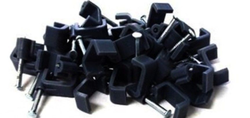 SE SETIA ELECTRIC OK-IN 10MM CABLE CLIP FLAT BLACK
