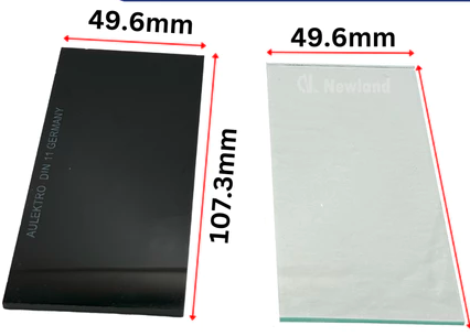 Welding Glass / Cermin Welding / Welding Lens / Kaca Welding - (Clear & Black) for Welding Head Shield #9 #10 #11 #12