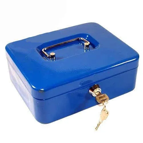 METAL CASH BOX SAIZ 22CM X17CM X9CM