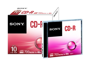 SONY CDR IN SLIM CASE 1 PIECE SO-OP-CDR/1