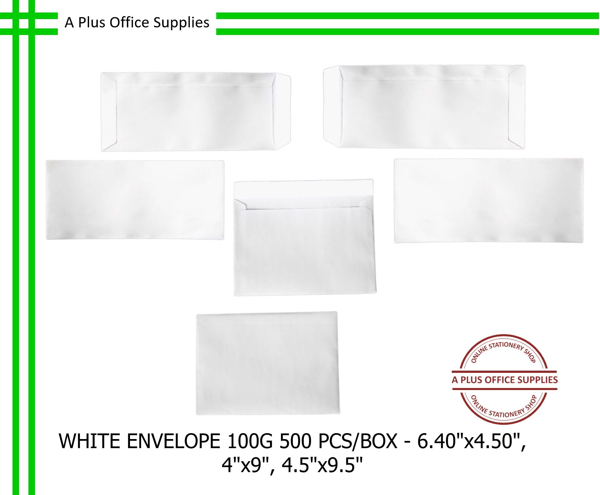 100G White Envelope / Sampul Surat Putih