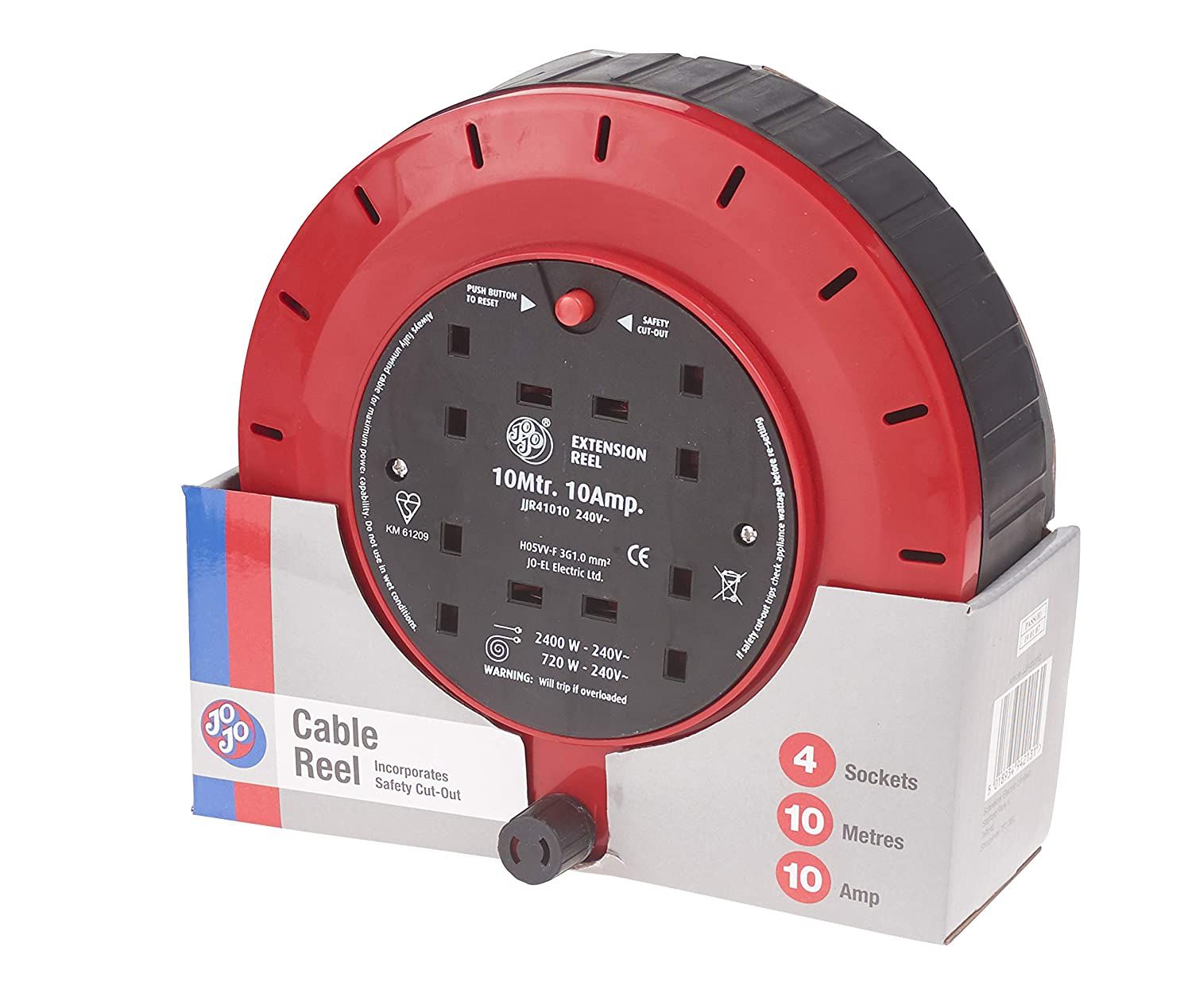 Schneider *Schneider Electric 5m 4 Socket Cassette Extension Reel