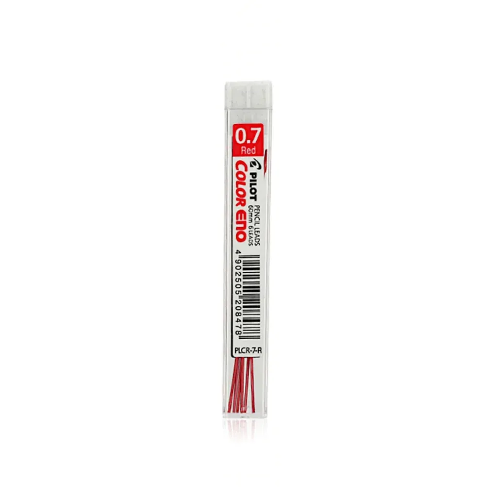 Pilot Color Eno Pencil Lead 0.7mm Red tube of 6 leads
