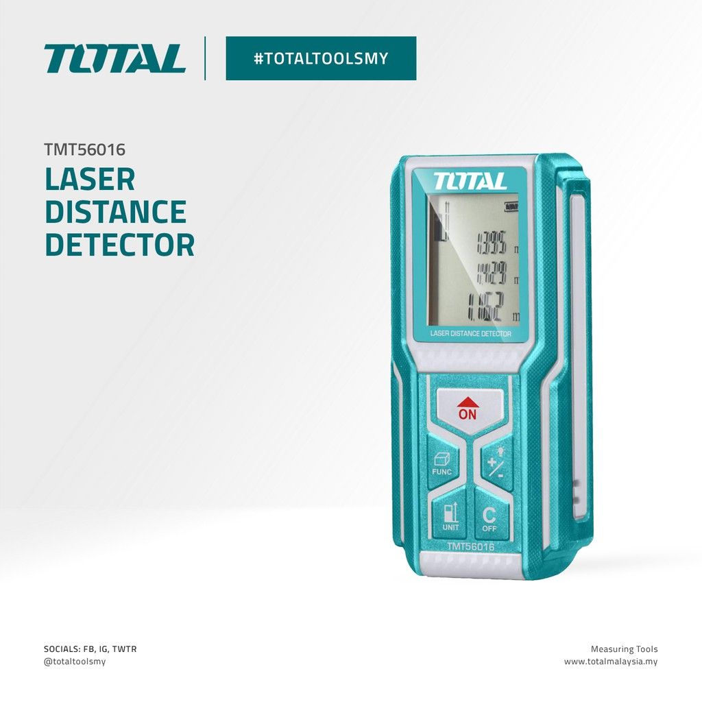 TOTAL LASER DISTANCE DETECTOR LASER TYPE (620-690NM) IP54 TMT56016