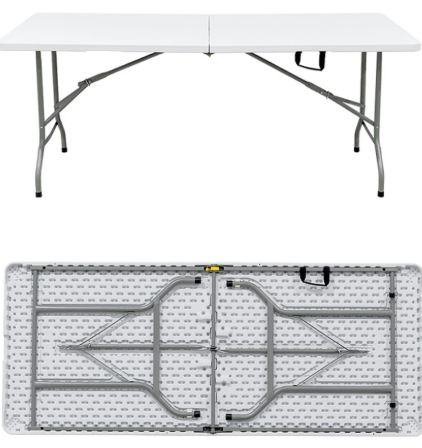 Foldable Banquet Table Event / Camping / Hall / Buffet Outdoor Adjustable Height Folding