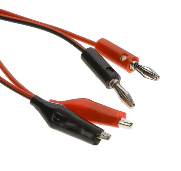 Fluke 4911A ED13590-48-0 Allig Cl, Retr Banana Plug (black) Bulk