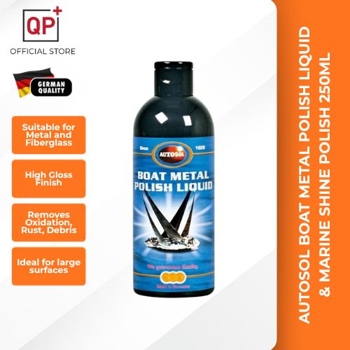 AUTOSOL BOAT METAL POLISH LIQUID (250ML) & MARINE SHINE POLISH BOAT YATCH l PENGILAT l 游艇抛光剂-BOAT METAL POLISH