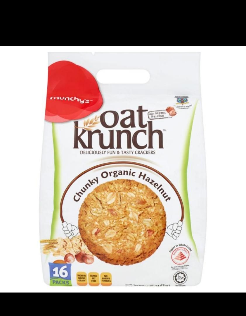 Munchy's Oat Krunch Chunky Organic Hazelnut
