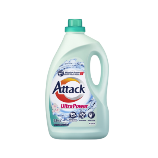 Attack Liquid Detergent Ultra Power 3 Bottle x 3.6kg