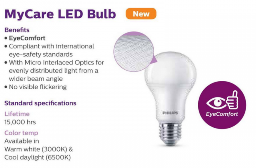 Philips *Philips LED Bulb MyCare 10W 6500K