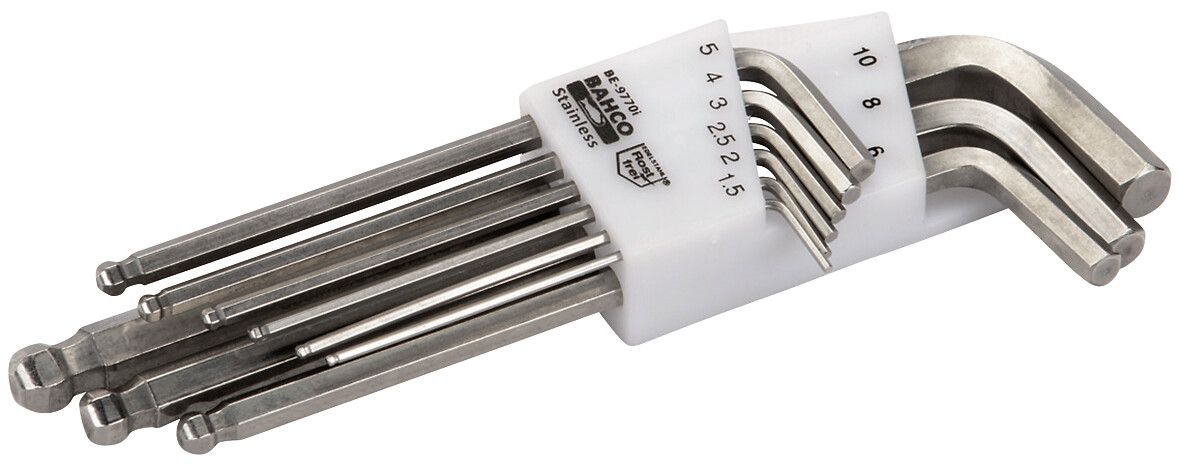 Bahco *Bahco 13 piece Imperial Hex Key Set Long Arm