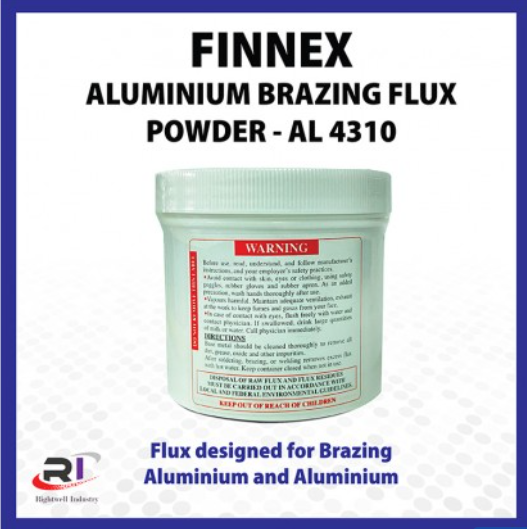 RIGHTWELL FINEX ALUMINIUM BRAZING FLUX POWDER - AL 4310, 200G