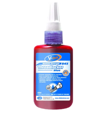 V-TECH VT-843 THREADLOCKER (MEDIUM STRENGTH – BLUE)