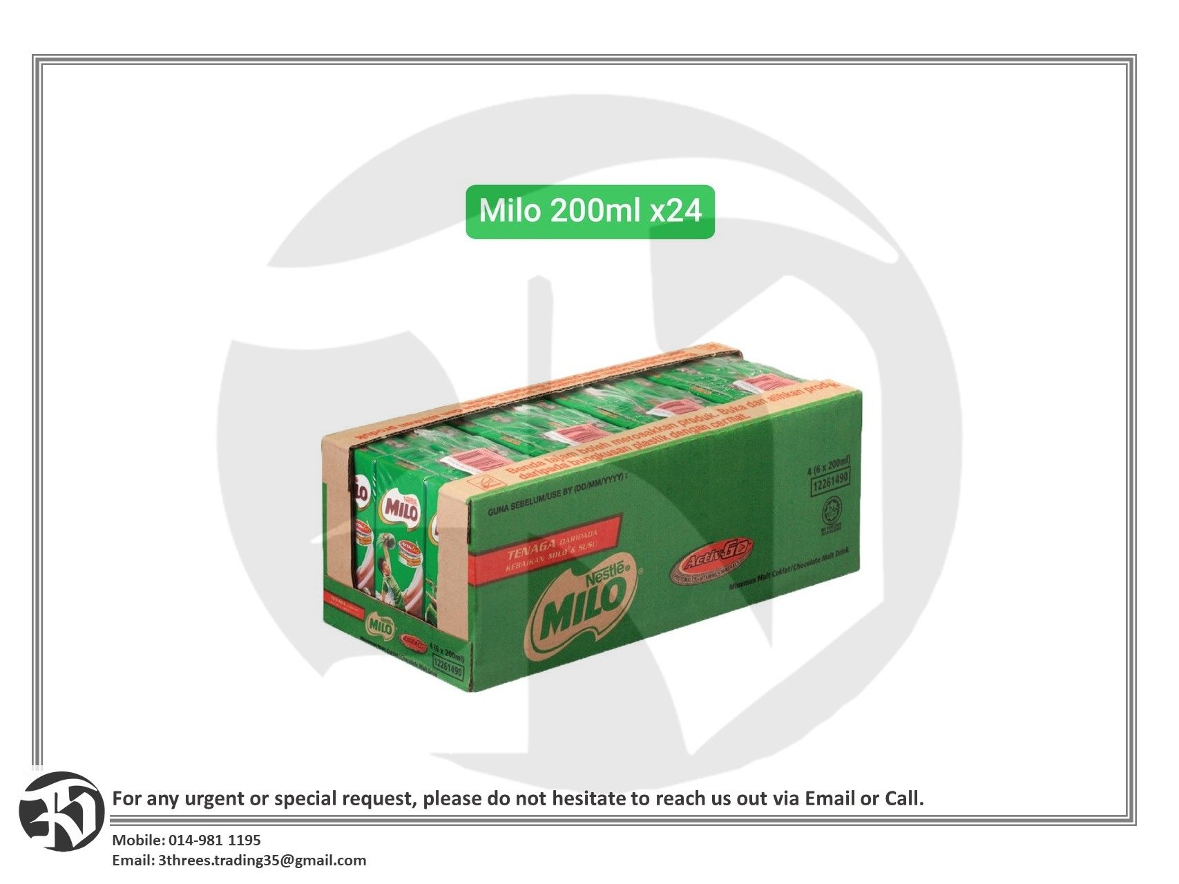 Nestle Milo UHT (200ml x 24 Packs) 1 Carton