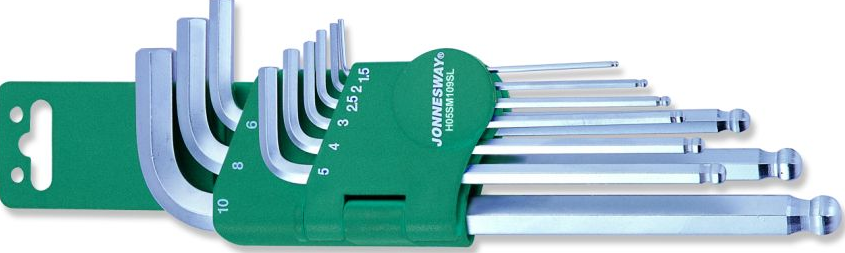 JONNESWAY 9PCS LONG ARM BALL POINT HEX KEY SET (MM)