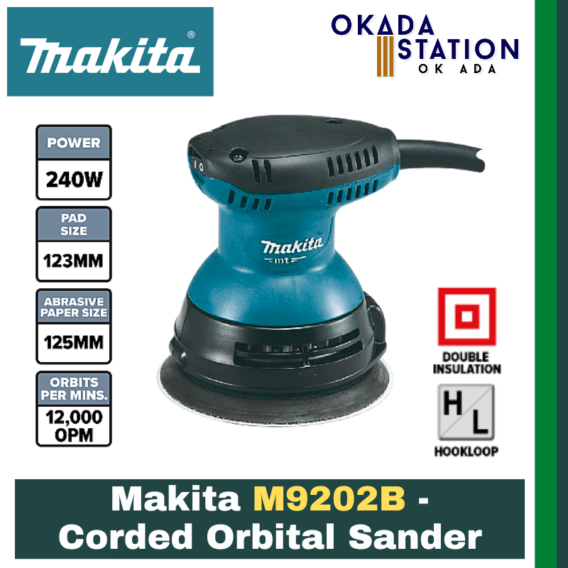 Makita M9202B - Corded Orbital Sander / Makita Orbital Sander / Orbit Sander / Sander Machine / Sander