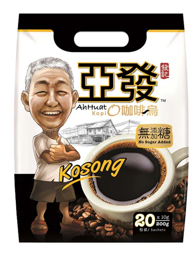 Ah Huat Kopi O No Sugar Added 10g x 20s