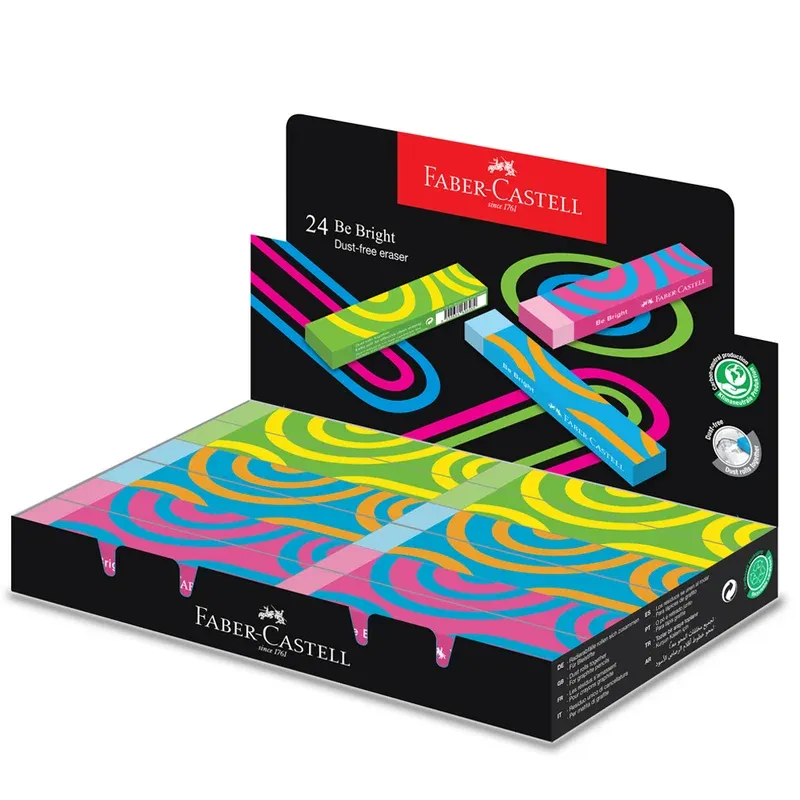 Faber-Castell Eraser Dust-free Be Bright 24x
