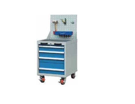 Temo 564*572*820mm Roller Cabinet with Tool Panels - Single Slide