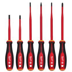Milwaukee 1000V Insulated Slim Tip Screwdriver Set (6pcs)