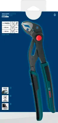 BOSCH  WATER PUMP PLIERS SET 2-PIECE MULTI-COMPONENT HANDLES (1600A039RB)