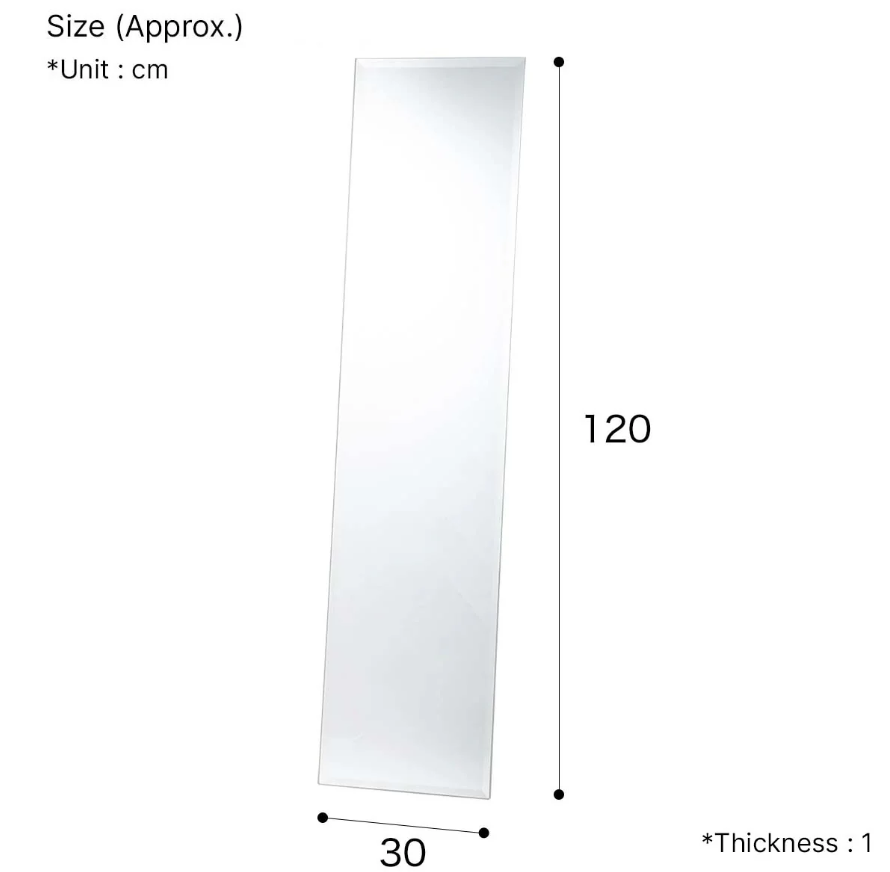 *HANGING MIRROR SOLEIL 30X120